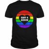 Gay for Biden rainbow flag lgbtq month LGBT pride parades vintage  Classic Men's T-shirt