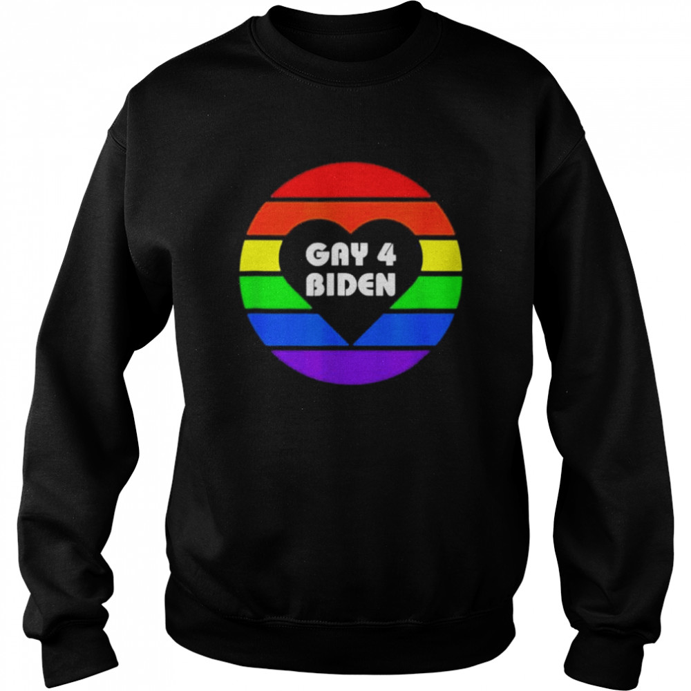 Gay for Biden rainbow flag lgbtq month LGBT pride parades vintage  Unisex Sweatshirt