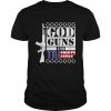 God guns Trump American flag  Classic Men's T-shirt