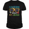 Goodbye Kindergarten Hello 1st Grade Last Day School Summer T-Shirt Classic Men's T-shirt