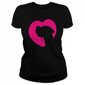 Great Dane Profile Heart PinkShirt Shirt Classic Women's T-shirt