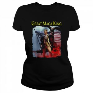 Great maga king anti joe biden ultra maga the return American flag  Classic Women's T-shirt