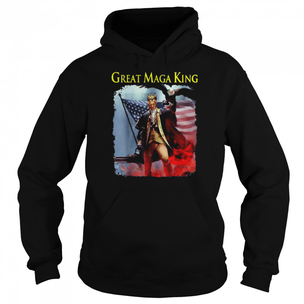 Great maga king anti joe biden ultra maga the return American flag  Unisex Hoodie