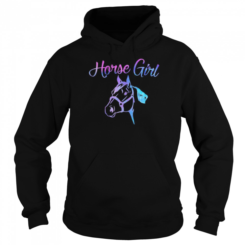 HORSE GIRL Equestrian Rider Farm Ownern Girl Shirt Unisex Hoodie