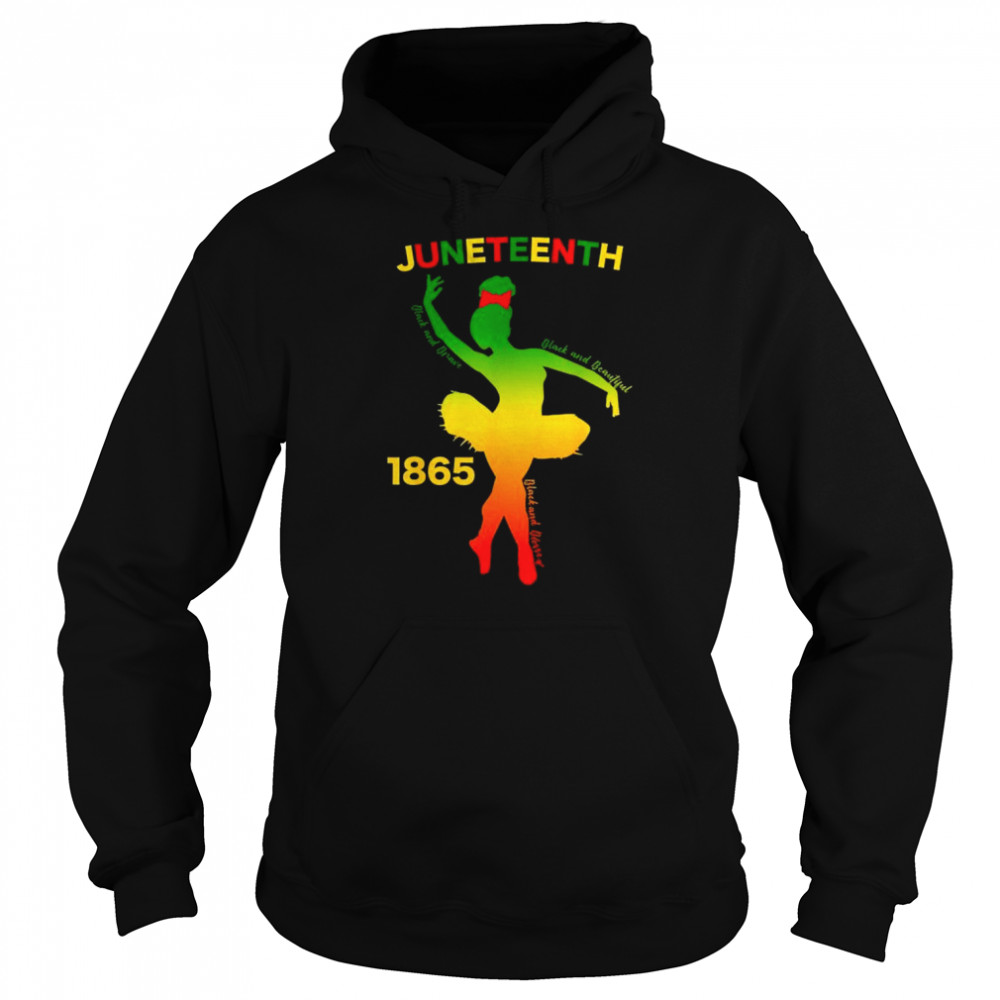 Happy juneteenth is my independence day dancer black girl  Unisex Hoodie