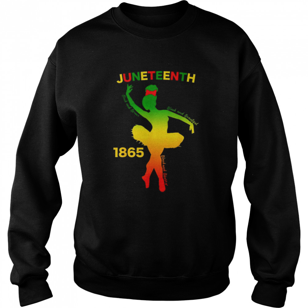 Happy juneteenth is my independence day dancer black girl  Unisex Sweatshirt