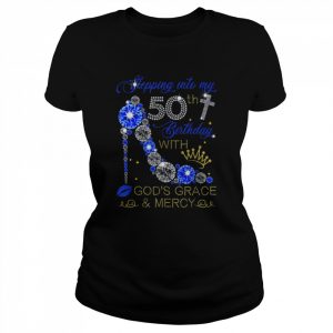 Heels 50th Birthday Squad Stepping Into 50 Years OldShirt Shirt Classic Women's T-shirt