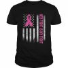 Her Fight Is My Fight American Flag Breast Cancer AwarenessShirt Shirt Classic Men's T-shirt