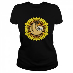 Hobbygärtner Garten Gärtner Faultier Sonnenblume Langarm Shirt Classic Women's T-shirt