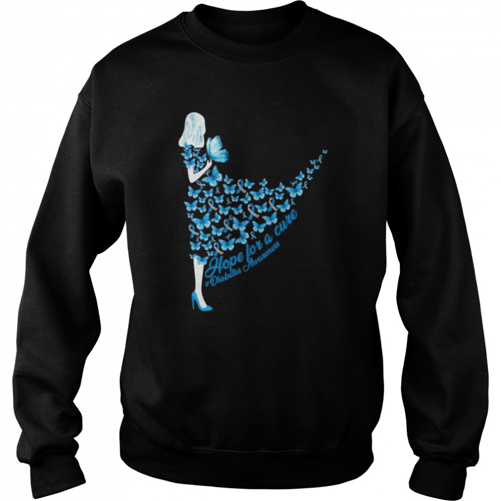 Hope for a cure diabetes awareness  Unisex Sweatshirt