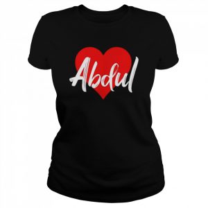 I Love Abdul First Name I Heart Named Shirt Classic Women's T-shirt