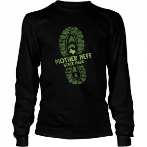 I Love Mother Neff State Park Texas TX Hiking Boot Print T-Shirt Long Sleeved T-shirt