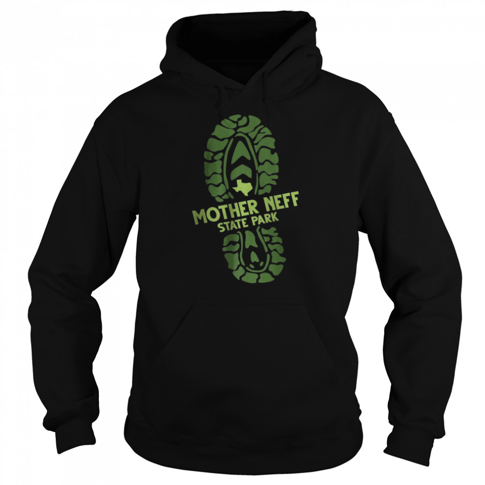 I Love Mother Neff State Park Texas TX Hiking Boot Print T-Shirt Unisex Hoodie