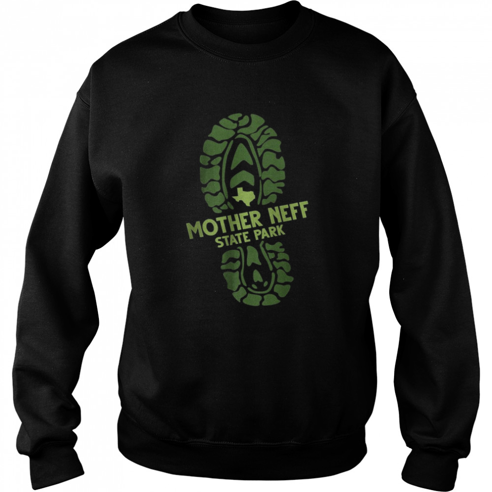 I Love Mother Neff State Park Texas TX Hiking Boot Print T-Shirt Unisex Sweatshirt