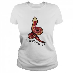 I Love Snakes cute heart snake Shirt Classic Women's T-shirt