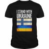 I Stand with Ukraine and Finland Flag Shirt Classic Men's T-shirt