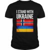 I Stand with Ukraine and Norway Flag Shirt Classic Men's T-shirt