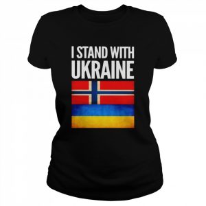 I Stand with Ukraine and Norway Flag Shirt Classic Women's T-shirt