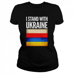 I Stand with Ukraine and Poland Flag Shirt Classic Women's T-shirt