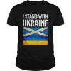 I Stand with Ukraine and Scotland Flag Shirt Classic Men's T-shirt