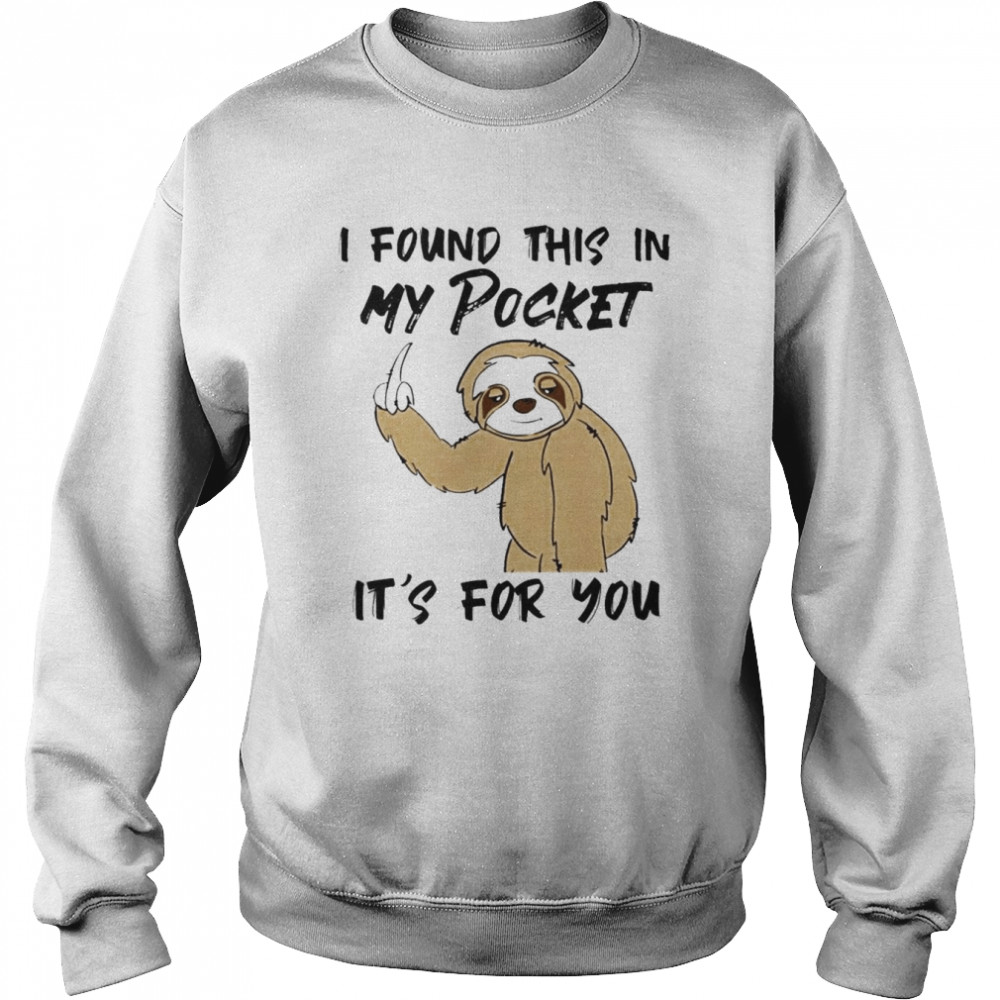 I found this in my pocket it’s for You 2022  Unisex Sweatshirt