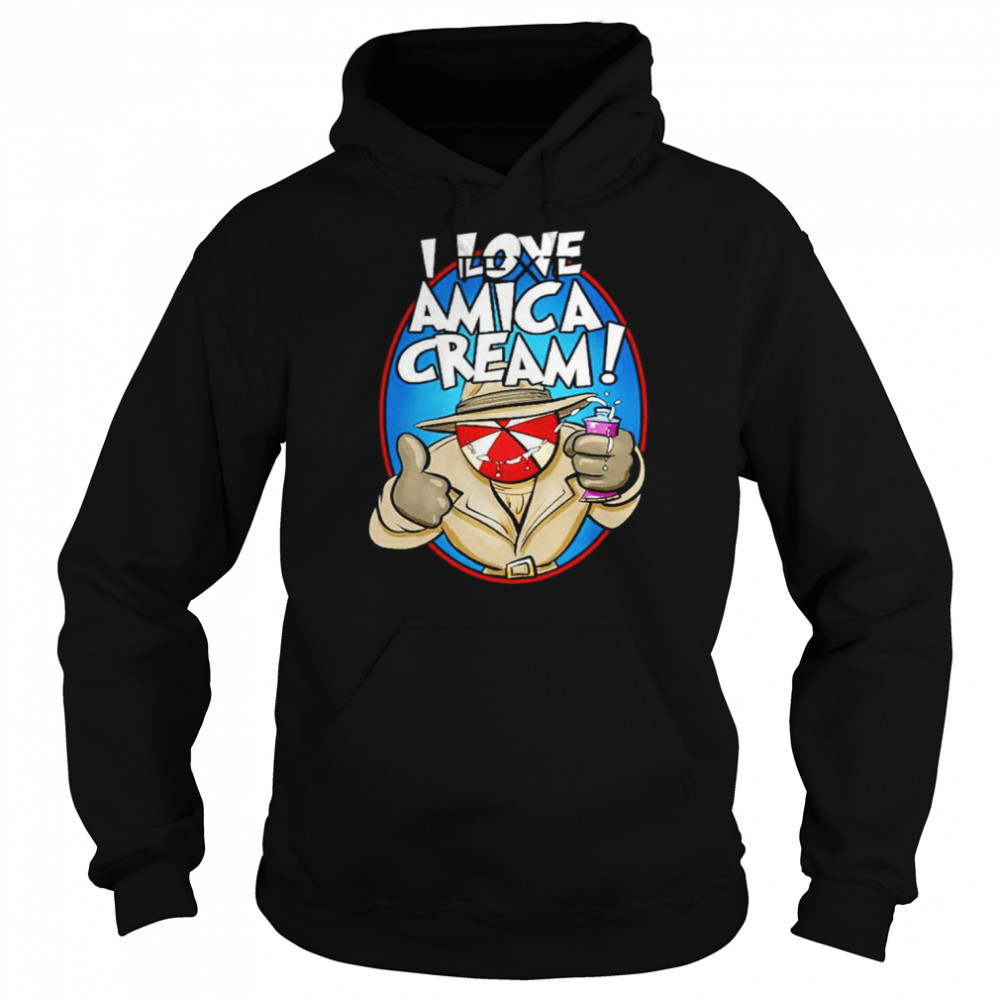 I love Amica cream  Unisex Hoodie