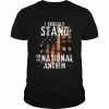 I proudly stand for the national anthem American flag  Classic Men's T-shirt