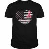 I wear Pink for Breast Cancer Awareness Heart 2022  Classic Men's T-shirt