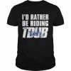 I’d rather be riding tdub adv dual sport motorcycle inspired  Classic Men's T-shirt