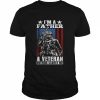 I’m A Father & Veteran – Nothing Scares Me Dad Father’s Day T-Shirt Classic Men's T-shirt