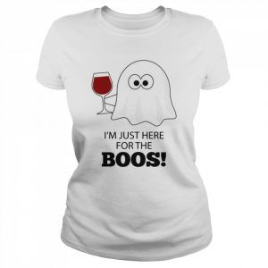 I’m Just Here for the Boos Lustiger HalloweenWein Langarm  Classic Women's T-shirt