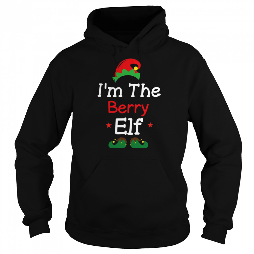 I’m The Berry Elf Christmas Matching Costume Xmas Shirt Unisex Hoodie