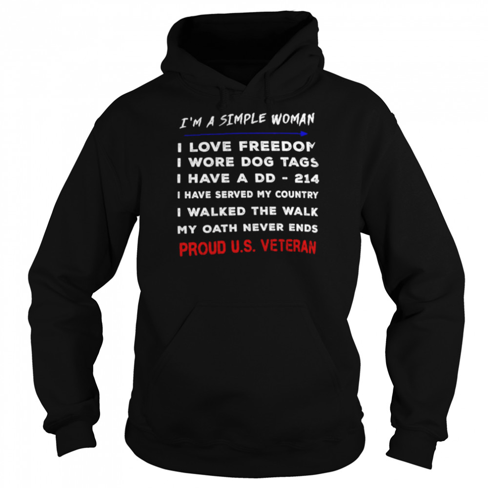 I’m a simple woman i love freedom  Unisex Hoodie