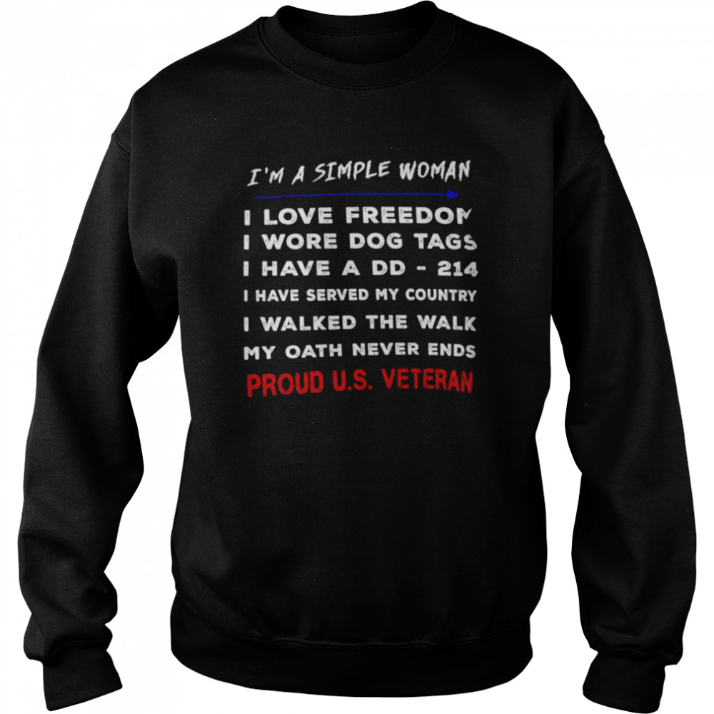 I’m a simple woman i love freedom  Unisex Sweatshirt