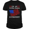 I’m an ultra maga proud pro Trump anti biden vintage us flag  Classic Men's T-shirt