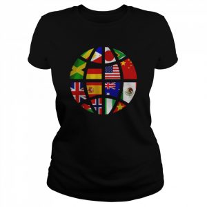 International World Flags Traveler Travelling World Flags T-Shirt Classic Women's T-shirt