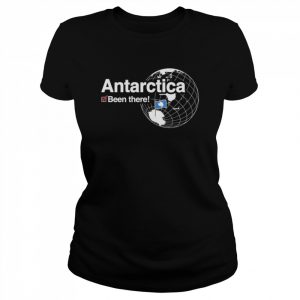 I’ve Been There Flagge der Antarktis Langarm Shirt Classic Women's T-shirt