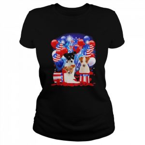 Jack Russell Terrier Balloons Fireworks Shirt Classic Women's T-shirt