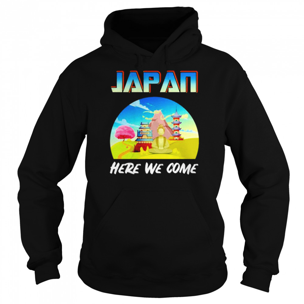 Japan Here We Come Vintage  Unisex Hoodie