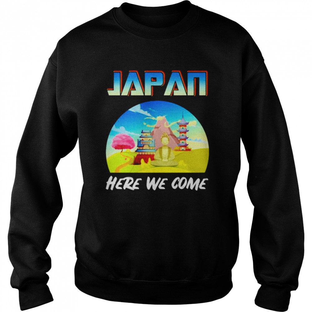 Japan Here We Come Vintage  Unisex Sweatshirt