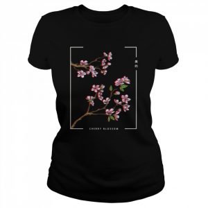 Japanese aesthetic vaporwave cherry blossom glitch anime Shirt Classic Women's T-shirt