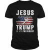 Jesus is my savior Trump is my president Trump American flag  Classic Men's T-shirt