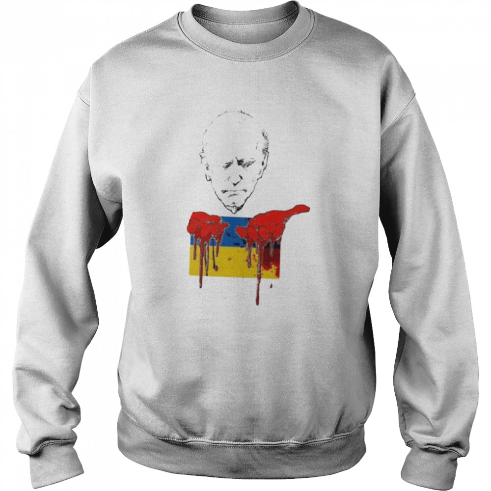 Joe Biden blood Ukraine  Unisex Sweatshirt