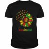 Juneteenth Fist Sunflower Black African American T-Shirt Classic Men's T-shirt