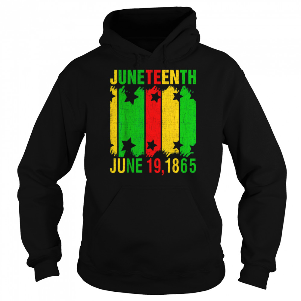 Juneteenth June 19 1865 Juneteenth Freedom Day Black History Shirt Unisex Hoodie