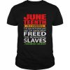 Juneteenth freedom day june 19 african American conservative  Classic Men's T-shirt