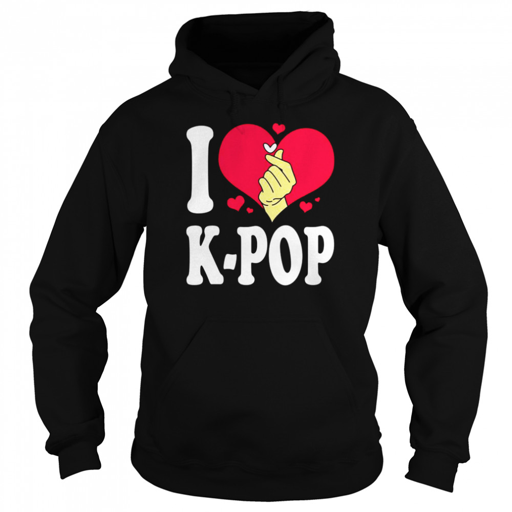 KPop Korean Pop Südkorea I Love Kpop Shirt Unisex Hoodie