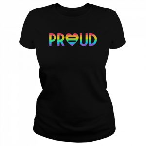 Katie barnes rainbow heart proud  Classic Women's T-shirt