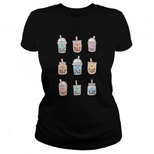 Kawaii Boba Anime Bubble Tea Pastel Shirt Classic Women's T-shirt