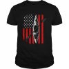 Kayaking Cool American Flag KayakShirt Shirt Classic Men's T-shirt